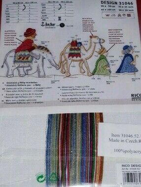 RICO Design Christmas Needlecraft Table Runner